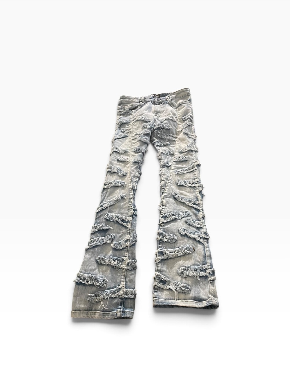 Legendary status size 18 boys Gray Distressed Flare Jeans